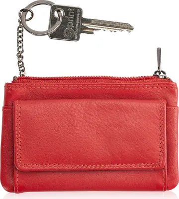 Produktbild von Josephine Osthoff Schlüsseletui Leder Damen Schlüsseltasche Münzbörse Schlüsselmäppchen mit Kreditkarten RFID (973)