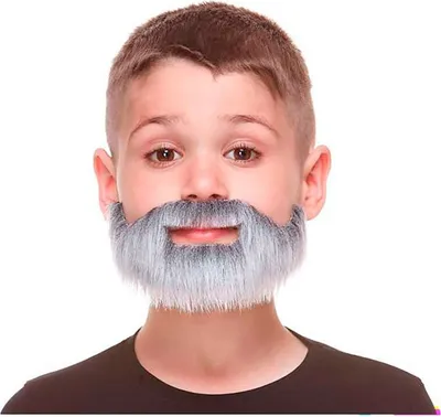 Produktbild von Mom Schnurrbart Und Bart Für Kinder Braun  Braun One Size