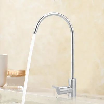 Produktbild von Edelstahl-Armatur für Haushalt und Küche, Waschbeckenarmatur mit Wasserfilter, G1/4 Zoll