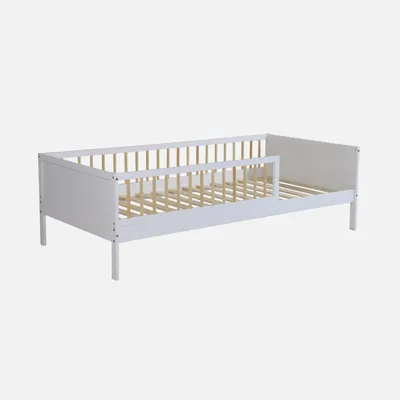 Immagine prodotto di Letto bambino 90cm pino naturale rete a doghe inclusa, Bianco