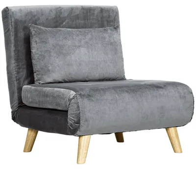 Immagine prodotto di Poltrona reclinabile - Poltrona regolabile - Poltrona relax - Sedia grigia - Rivestimento morbido