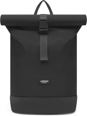 Produktbild von Roll top Rucksack 11-14 L, mit Laptopfach, wasserabweisend, schwarz, für Universität