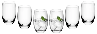 Zdjęcie produktu dla Gerlach 1760, zestaw 6 szklanek, pojemność 450 ml, szklanki do picia, szklanki do wody, nadają się do mycia w zmywarce