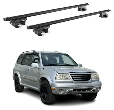 Produktbild von Dachträger Grundtäger für Suzuki Grand Vitara I 1998-2005 90kg Alu Schwarz, KI-generiertes Bild
