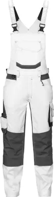 Immagine prodotto di DASSY® Tronix Painters salopette elasticizzata con tasche per ginocchiere bianco/grigio antracite 54