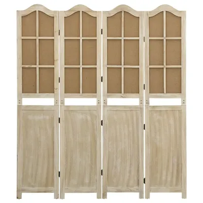 Immagine prodotto di Divisorio a 4 Pannelli Marrone 140x165 cm in Tessuto