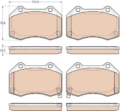 Produktbild von TRW Bremsbeläge Satz Vorne für OPEL Corsa D Schrägheck (S07) GDB1979