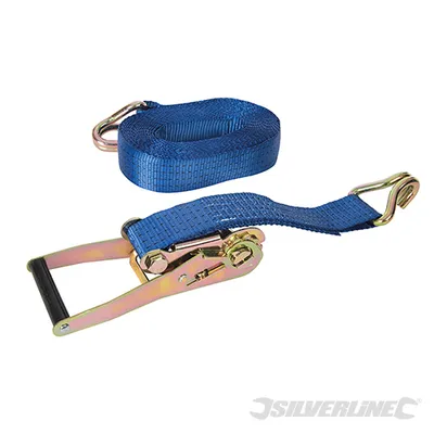 Produktbild von Silverline 958720 Correa de amarre con trinquete y gancho tipo J
