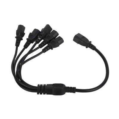 Zdjęcie produktu dla Kabel adaptera zasilania C14 do 5 X C13 rozgałęźnik Y Kabel adaptera zasilania C14 do 5 X C13 wtyczka C14 do 5 X C13 gniazdo kabel adaptera zasilania C14 do 5 X C13 rozgałęźnik Y