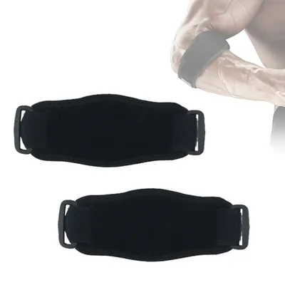 Produktbild von Ellenbogenbandage, Rutschfeste Tennisarm Bandage Ellenbogenmanschetten Armbandage,Golfer- Ellenbogen Passend,(Schwarz)