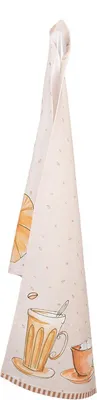 Produktbild von Clayre & Eef Küchentuch, 50x70 cm, Beige, Rechteckig, Retro, Vintage