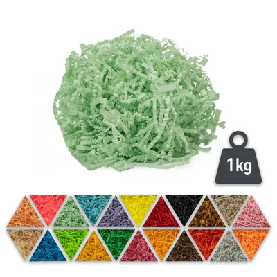 Image de Lindgrün Matériau de remplissage en papier 1kg - matériau d'emballage biodégradable, idéal comme remplissage décoratif pour les boîtes et les paniers cadeaux