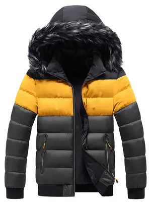 Image de Manteau d'hiver avec doublure en duvet et col en Fourrure artificielle
