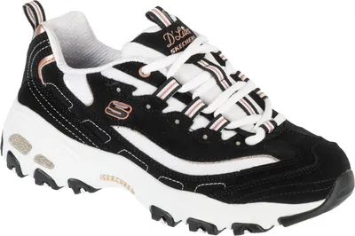Produktbild von Skechers D'Lites Devoted Fan 13154-BKRG, Sneaker, Damen, Schwarz