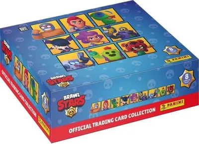 Zdjęcie produktu dla Karty Kolekcjonerskie Brawl Stars TC Panini, Pudełko 18 Saszetek, 144 Karty