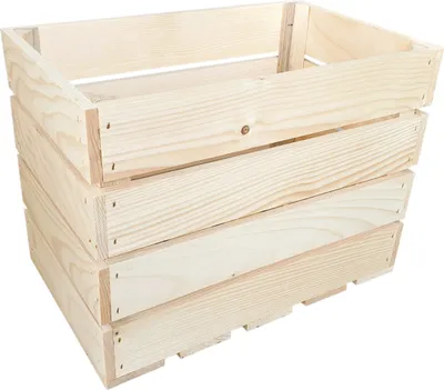 Produktbild von Lermowood Holzkisten 25 x 40 x 30cm Natur Dekokisten aus Holz Holzkiste Regalkiste Weinkiste