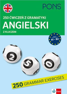Zdjęcie produktu dla 250 ćwiczeń z gramatyki angielskiej z kluczem A1-B2 wydanie 3 PONS