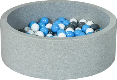 Produktbild von Bällebad Spielplatz + 200 Bälle weiß, grau, hellblau
