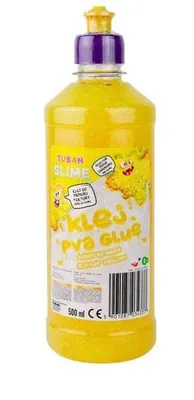 Produktbild von TUBAN Kleber PVA glitter 500ml gelb TU3433 34337