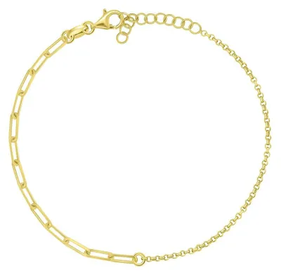 Immagine prodotto di Bracciale da donna in argento placcato oro BRC206Y