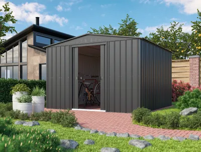Productafbeelding van Globel Industries tuinhuis "Gartenmanager Dream 1010", antraciet, 9,52 m², zonder schuifdak