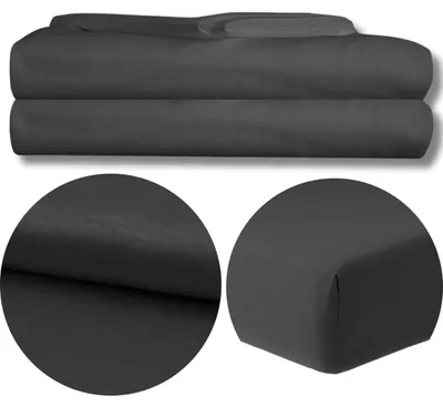 Produktbild von Bettlaken - Spannbettlaken - Mikrofibra - Dunkelgrau - 120g/m2 - 160x200 cm - Hochwertiges