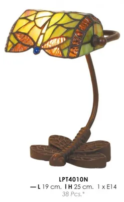 Zdjęcie produktu dla Casa Padrino Tiffany lampa stołowa Ø 19 x H. 25 cm - Lampa biurkowa Tiffany