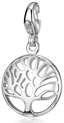 Produktbild von MATERIA by Matthias Wagner Charms Anhänger Lebensbaum 925 Silber mit Karabiner für Bettelarmband C43