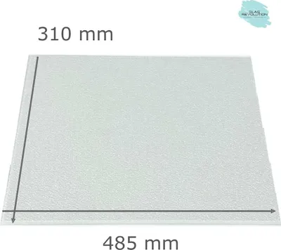 Produktbild von Kühlschrank Einlegeboden - Ornament504 - 4 mm - eckige Ecken - 485 mm x 310 mm - (116,62 EUR / qm - Mindestbfl. 0,25 qm - Kantenb 5,35 EUR / lfm.)