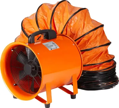 Obrázek produktu pro Odtahový ventilátor, vysoký průtok vzduchu, přenosný design, 5 m