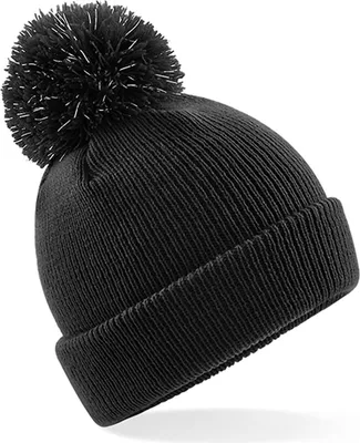 Immagine prodotto di Beechfield B406B | Junior Bobble Beanie riflettente - Colore: Nero - Taglia: Unica