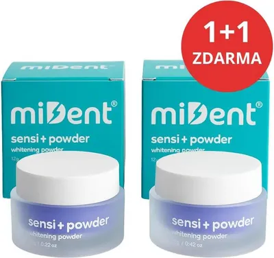 Obrázek produktu pro 1+1  Bělící pudr sensi+ miDent