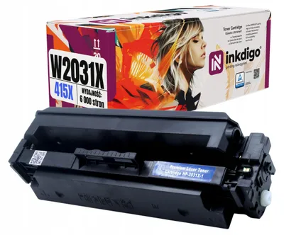 Produktbild von Inkdigo Toner W2031X für HP Color LaserJet Pro M454dn, M454dw, M454fw, M454nw – Cyan, 6000 Seiten,