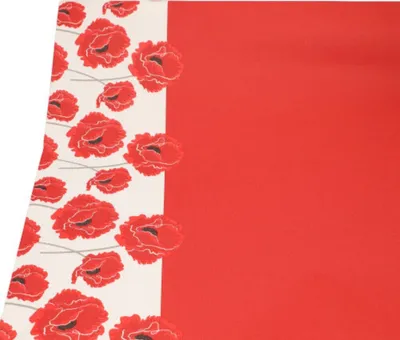 Produktbild von PAPSTAR Tischdecke "Poppy", 3 m x 1,2 m, ideal für Feste | Schrumpffolie (1 Rolle)