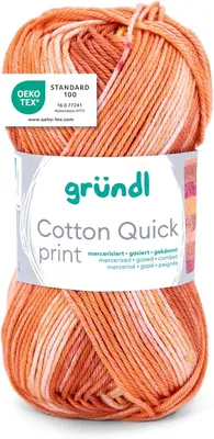Produktbild von Gründl Baumwolle quick print,50g/125m,100% Baumwolle,Farbverlauf 257