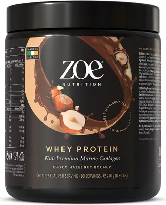 Immagine prodotto di zoe Whey Protein, 250 g - Choco Hazelnut Rocher