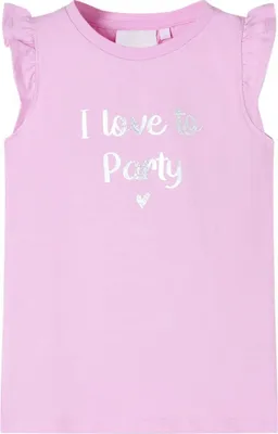 Produktbild von Kinder-T-Shirt mit Rüschenärmeln Lila 128 , Langarmshirts 2024 Neu