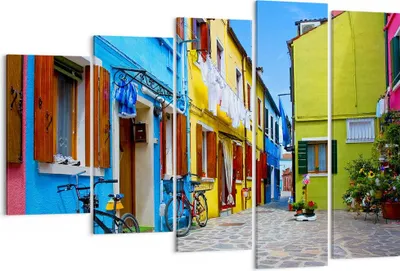 Produktbild von Bild auf Leinwand - Leinwandbild - Sonne Tag Fahrrad Straße - 150x100cm - Wand Bild - Wanddeko - Leinwanddruck - Bilder - Kunstdruck - Wanddekoration - Leinwand bilder - Wandkunst - EG150x100-2614