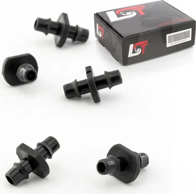 Produktbild von 5x Schlauchverbinder Kupplung PE-Rohr Bewässerungssystem Tropfbewässerung 7x7mm