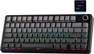 Obrázek produktu pro EPOMAKER Aula F75 Max – Mechanická klávesnice, rozložení QWERTY ANSI, kompaktní 75%, bezdrátová, RGB podsvícení
