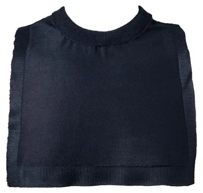 Tracheotomie-Halsdoek, Punkte, Marineblau, 1 Stück