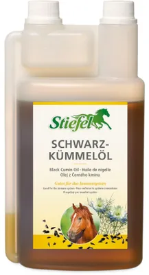 Produktbild von Stiefel Schwarzkümmelöl Zusatzfutter Nahrungsergänzungsmittel