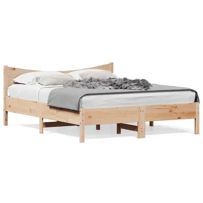 Produktbild von vidaXL Massivholzbett ohne Matratze 160x200 cm Kiefernholz