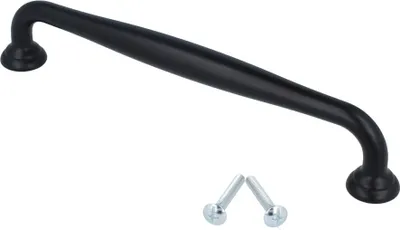 Produktbild von Möbelgriff Schubladengriff schwarz matt Serie UZ70 Schrankgriff Türgriff Zamak 160mm
