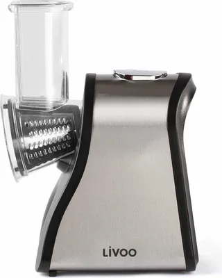 Produktbild von Livoo DOP192, Elektrische Reibe, Schwarz, Edelstahl, Edelstahl, AC, 200 W, 215 mm