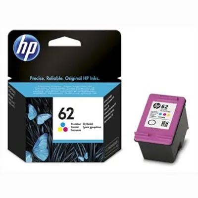 Obrázok produktu pre HP Trojfarebná originálna atramentová kazeta 62, Štandardný, Azúrová, Purpurová, Žltá, Atrament na báze farby, 4,5 ml, 1 kusov, 165 strany