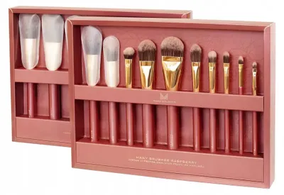 Produktbild von ManyBrushes Raspberry 21er veganes Make-up Pinsel Set