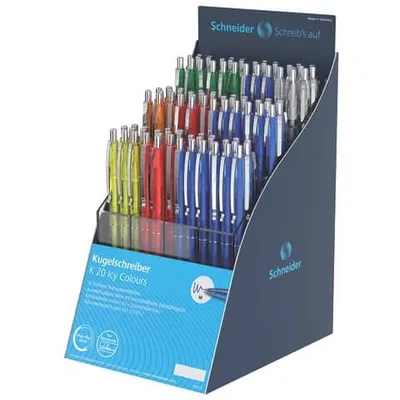 Produktbild von Schneider Kugelschreiber K 20 Icy Colours 100er Display, farbig sortiert