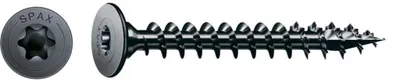 Produktbild von Rückwandschraube schwarz BLAX, 4mm, x 20 mm, 300 Stk. - Profi Kleinverpackung