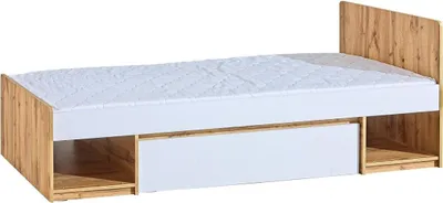 Obrázok produktu pre BETTSO mládežnícka jednolôžková posteľ ARCA biela wotan dub